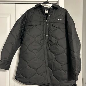 Women’s Nike Sportswear Essential black quilted jacket- Size Small